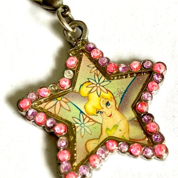 Vintage Tinker Bell Charm Disney Crystal Tink Zipper Pull Please READ! - Picture 5 of 10